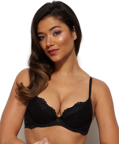 Biustonosz Gossard Superboost Lace biustonosz padded plunge czarny usztywniany
