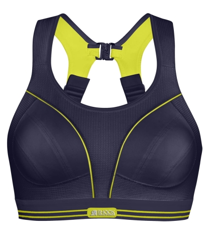 Shock Absorber Ultimate Run S5044 biustonosz sportowy retro summer fun blue yellow biustonosz biegowy
