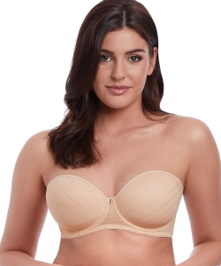 Biustonosz Freya Cameo Deco usztywniany strapless sand