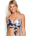 Seafolly Splendour 31090-613 warp front bralette bikini top indigo