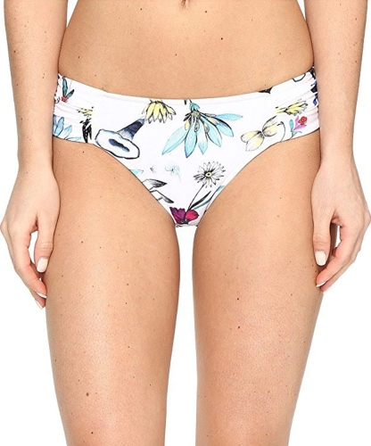 Seafolly Flower Festiwal 40145-011 ruched side retro pant white