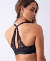 Hotmilk Warrior balconette biustonosz do karmienia z fiszbinami semi-soft czarny