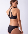 Hotmilk Warrior balconette biustonosz do karmienia z fiszbinami semi-soft czarny