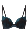 Gossard Rhapsody biustonosz usztywniany plunge black/petrol