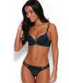 Gossard Rhapsody biustonosz usztywniany plunge black/petrol