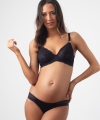 Hotmilk Heroine biustonosz do karmienia plunge czarny