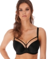 Biustonosz Freya Awakening usztywniany z paskami plunge czarny