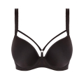 Biustonosz Freya Awakening usztywniany z paskami plunge czarny
