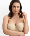 Biustonosz Corin Karolina usztywniany strapless beżowy