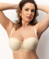 Biustonosz Corin Karolina usztywniany strapless beżowy