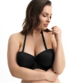 Biustonosz Corin Karolina usztywniany strapless czarny
