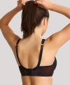 Biustonosz Panache Sport usztywniany do ćwiczeń black/coral