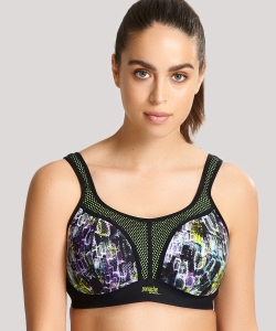 Biustonosz Panache Sport usztywniany bez fiszbin neon reptile