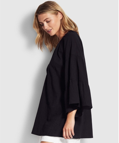 Tunika plażowa Seafolly 53797-CU czarna