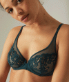 Biustonosz Simone Perele 15C319 Saga peacock miękki