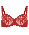 Biustonosz Le Vernise Romance balconette czerwony