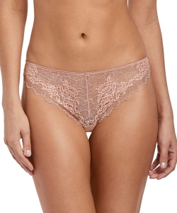 Figi Wacoal Lace Perfection pudrowe tanga