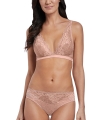 Biustonosz Wacoal Lace Perfection bralette pudrowy miękki