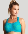 Biustonosz Panache Sport usztywniany do ćwiczeń Teal/lime