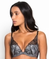 Biustonosz Gossard VIP Twilight high apex black/grey