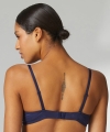 Biustonosz Simone Perele Wish 12B347 push-up Bleu nuit