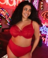 Biustonosz Elomi Priya UW plunge miękki haute red