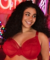 Biustonosz Elomi Priya UW plunge miękki haute red