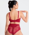 Figi Scantilly Indulgence z wysokim stanem czerwone