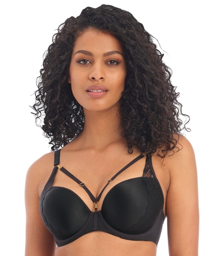 Biustonosz Freya Temptress moulded plunge usztywniany czarny
