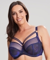 Biustonosz Sculptresse Dionne Exotic bloom full cup miękki navy