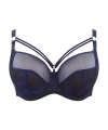 Biustonosz Sculptresse Dionne Exotic bloom full cup miękki navy