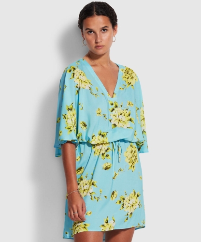Tunika plażowa Seafolly 54645-KA Full bloom sky