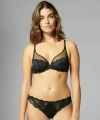 Biustonosz Simone Perele Reve 12Z319 plunge miękki czarny