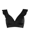 Kostium kąpielowy Pour Moi Space frill top czarny