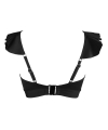 Kostium kąpielowy Pour Moi Space frill top czarny
