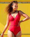 Kostium kąpielowy Curvy Kate First class jednoczęściowy czerwony