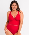 Kostium kąpielowy Curvy Kate First class jednoczęściowy czerwony