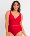Kostium kąpielowy Curvy Kate First class jednoczęściowy czerwony
