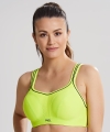 Biustonosz Panache sport usztywniany do ćwiczeń Lime Zest