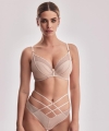 Biustonosz Alles Chita push-up beżowy