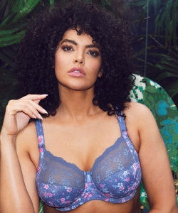 Biustonosz Elomi Morgan miękki stretch Denim floral