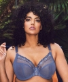 Biustonosz Elomi Matilda miękki plunge denim daisy