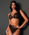 Biustonosz Scantilly Exposed plunge miękki czarny