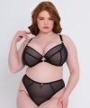 Biustonosz Scantilly Exposed plunge miękki czarny