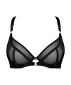 Biustonosz Scantilly Exposed plunge miękki czarny
