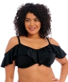 Kostium kąpielowy Elomi Plain Sailing bikini top z falbanką czarny
