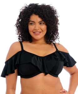 Kostium kąpielowy Elomi Plain Sailing bikini top z falbanką 