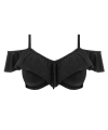 Kostium kąpielowy Elomi Plain Sailing bikini top z falbanką czarny