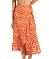 Spódnica plażowa Seafolly 54995-SK Zanzibar wrap skirt mandarin