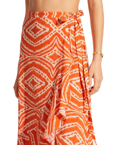Spódnica plażowa Seafolly 54995-SK Zanzibar wrap skirt mandarin